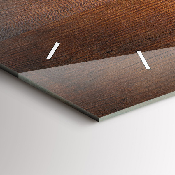 Horizontale Uhr mit motiv Altes Holz