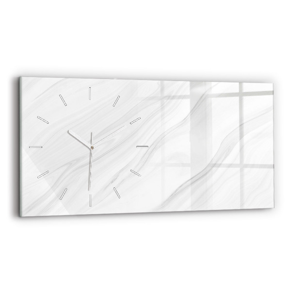 Horizontale Uhr mit motiv Dekorativer Marmor