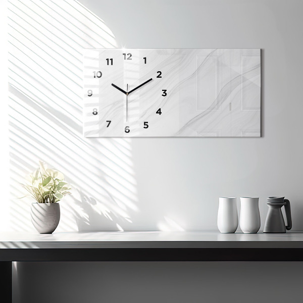 Horizontale Uhr mit motiv Dekorativer Marmor