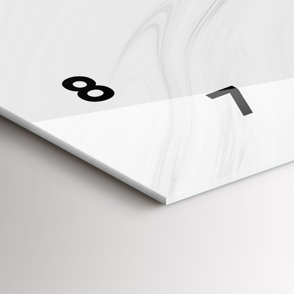 Horizontale Uhr mit motiv Dekorativer Marmor