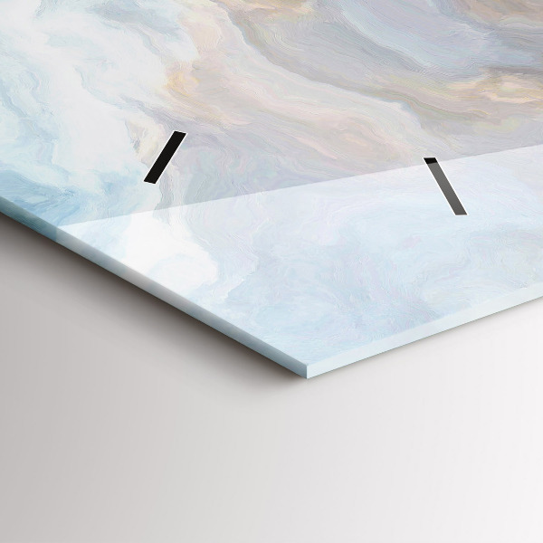 Horizontale Uhr mit motiv Marmoriertes Muster