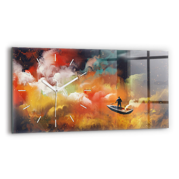 Horizontale Uhr mit motiv Abstraktes Bild
