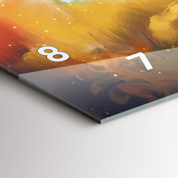 Horizontale Uhr mit motiv Abstraktes Bild