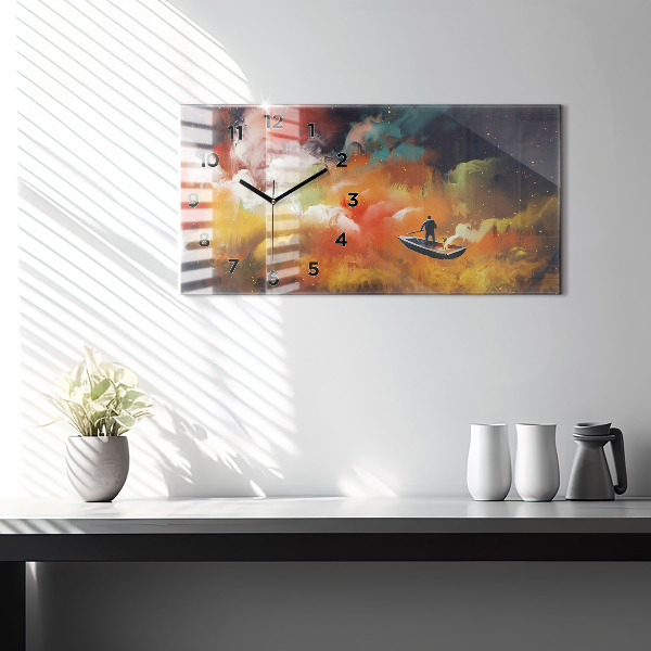 Horizontale Uhr mit motiv Abstraktes Bild