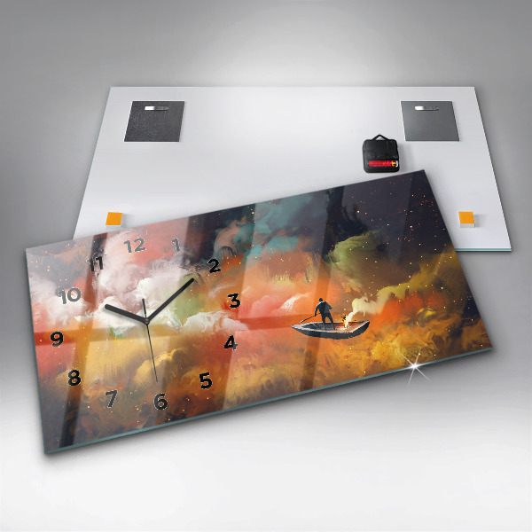 Horizontale Uhr mit motiv Abstraktes Bild