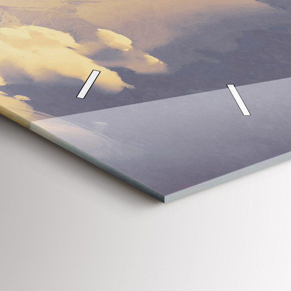 Horizontale Uhr Papier-Schiffe