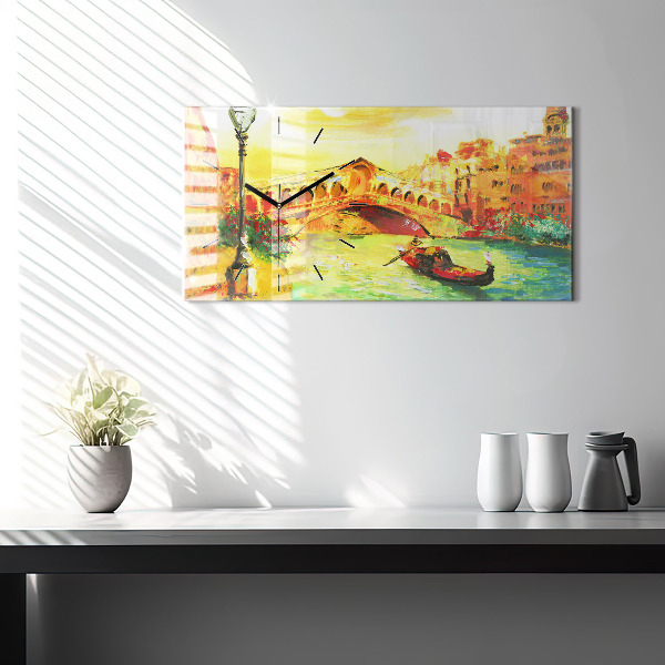 Horizontale Uhr Rialtobrücke in Venedig