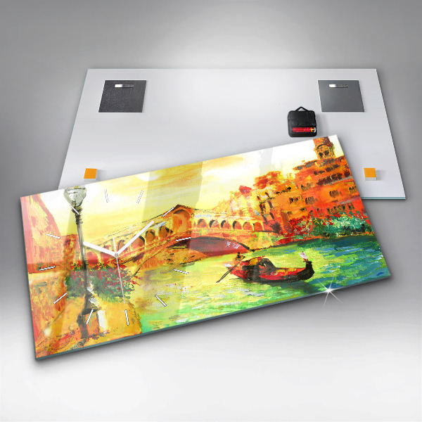 Horizontale Uhr Rialtobrücke in Venedig