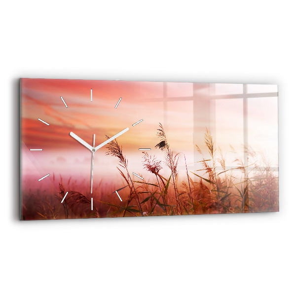 Horizontale Uhr mit motiv Nebliger Morgen