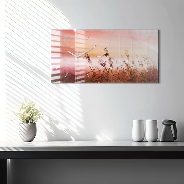 Horizontale Uhr mit motiv Nebliger Morgen