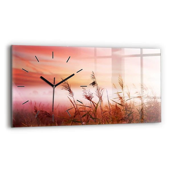 Horizontale Uhr mit motiv Nebliger Morgen