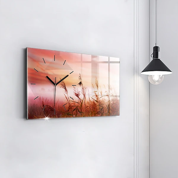 Horizontale Uhr mit motiv Nebliger Morgen