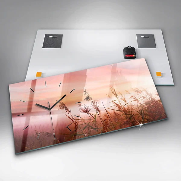 Horizontale Uhr mit motiv Nebliger Morgen