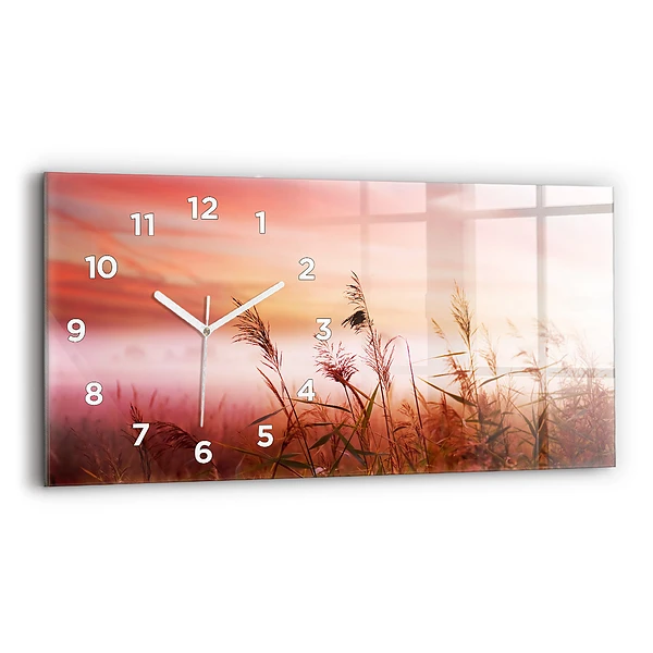 Horizontale Uhr mit motiv Nebliger Morgen