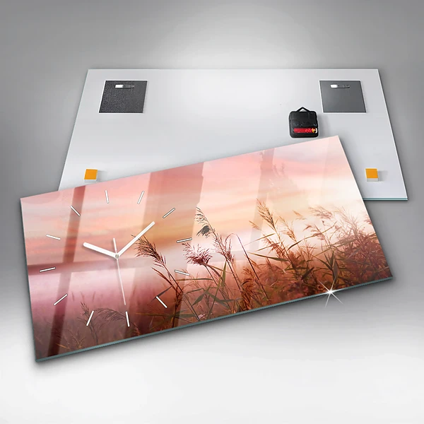 Horizontale Uhr mit motiv Nebliger Morgen
