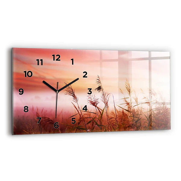 Horizontale Uhr mit motiv Nebliger Morgen