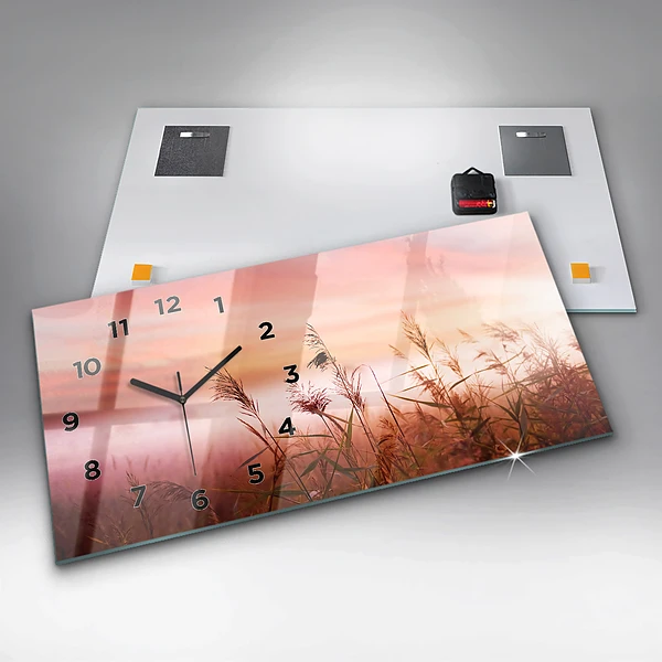 Horizontale Uhr mit motiv Nebliger Morgen