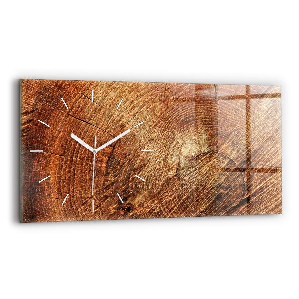 Horizontale Uhr mit motiv Alter Baumstamm