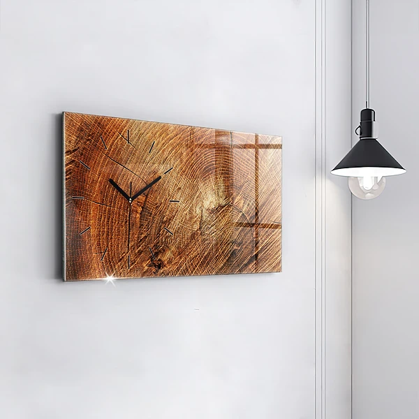Horizontale Uhr mit motiv Alter Baumstamm