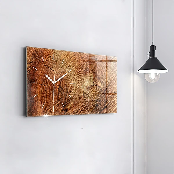 Horizontale Uhr mit motiv Alter Baumstamm