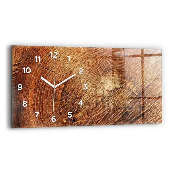 Horizontale Uhr mit motiv Alter Baumstamm