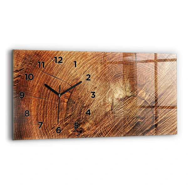 Horizontale Uhr mit motiv Alter Baumstamm