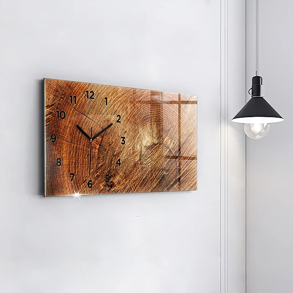 Horizontale Uhr mit motiv Alter Baumstamm