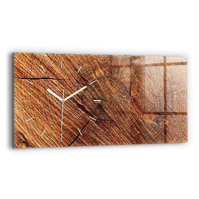 Horizontale Uhr mit motiv Dekoratives Holz