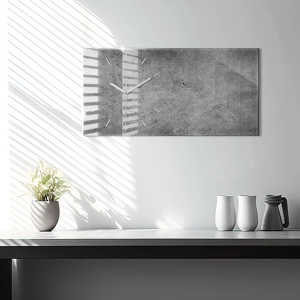 Horizontale Uhr mit motiv Industrielle Wand