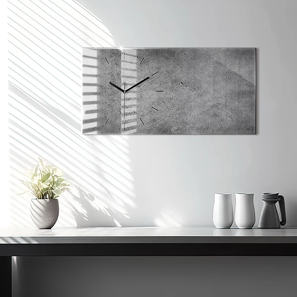 Horizontale Uhr mit motiv Industrielle Wand