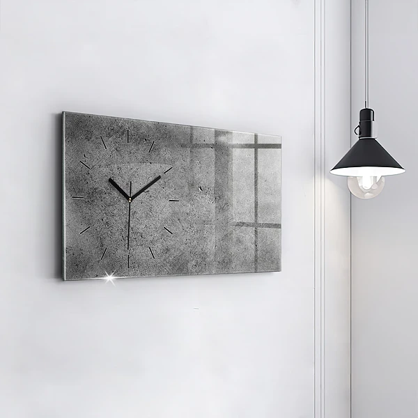 Horizontale Uhr mit motiv Industrielle Wand