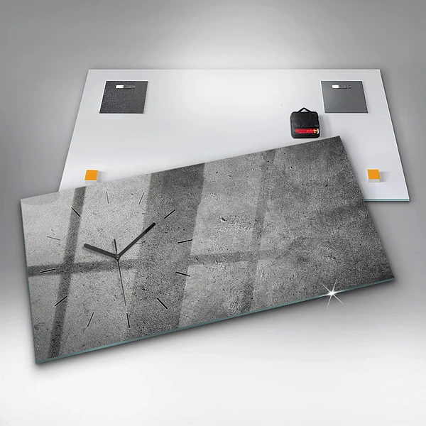 Horizontale Uhr mit motiv Industrielle Wand