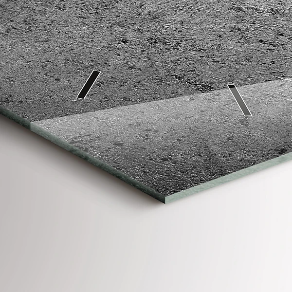 Horizontale Uhr mit motiv Industrielle Wand