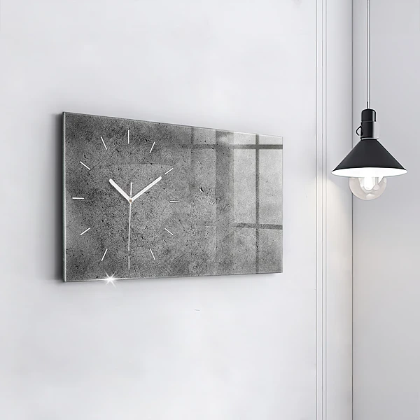 Horizontale Uhr mit motiv Industrielle Wand