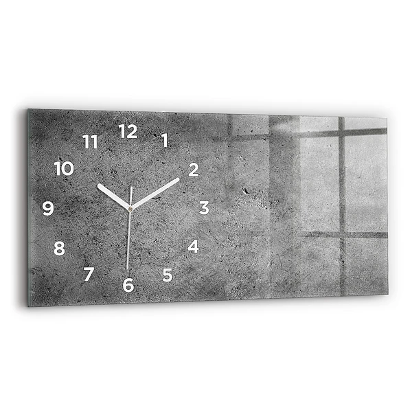 Horizontale Uhr mit motiv Industrielle Wand