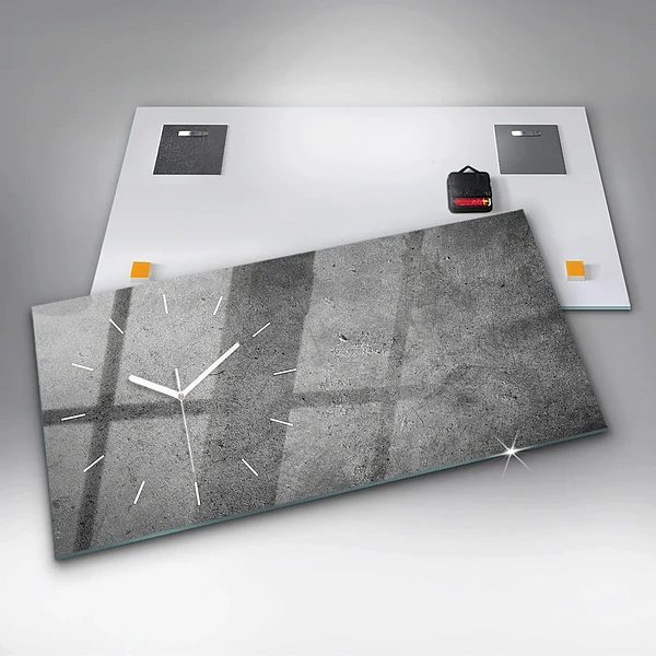 Horizontale Uhr mit motiv Industrielle Wand