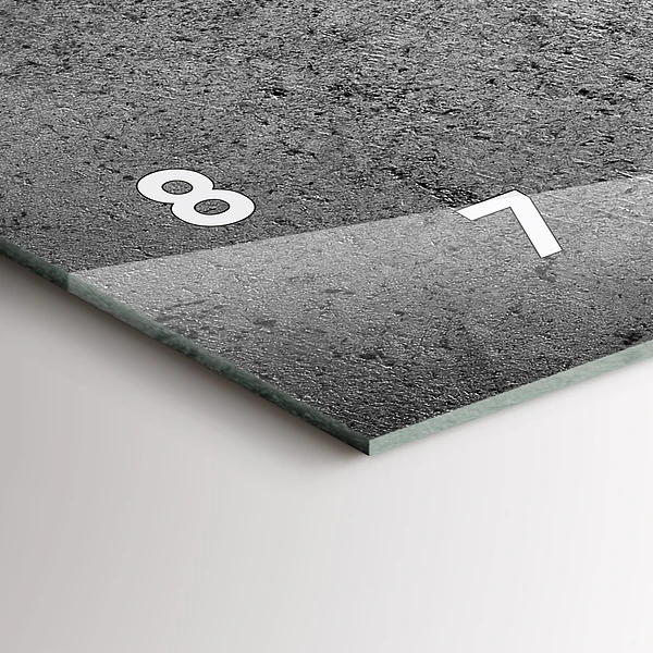 Horizontale Uhr mit motiv Industrielle Wand