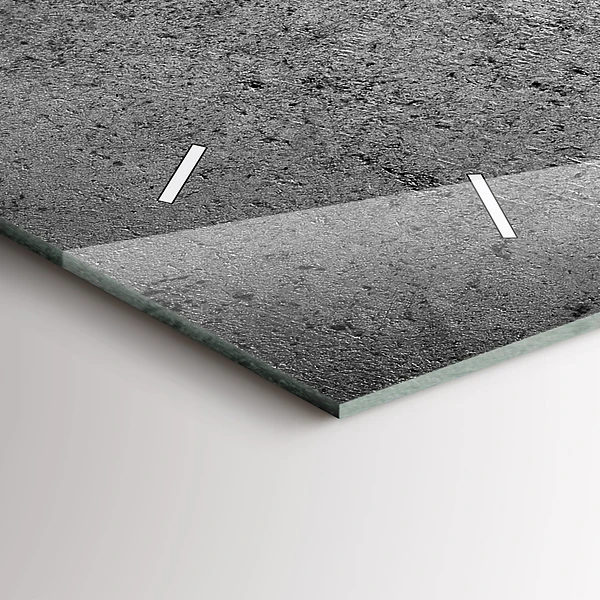Horizontale Uhr mit motiv Industrielle Wand