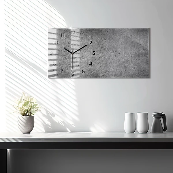 Horizontale Uhr mit motiv Industrielle Wand