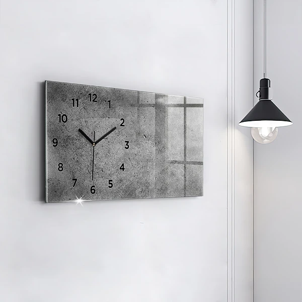 Horizontale Uhr mit motiv Industrielle Wand