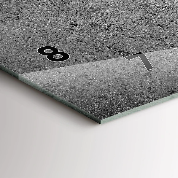 Horizontale Uhr mit motiv Industrielle Wand