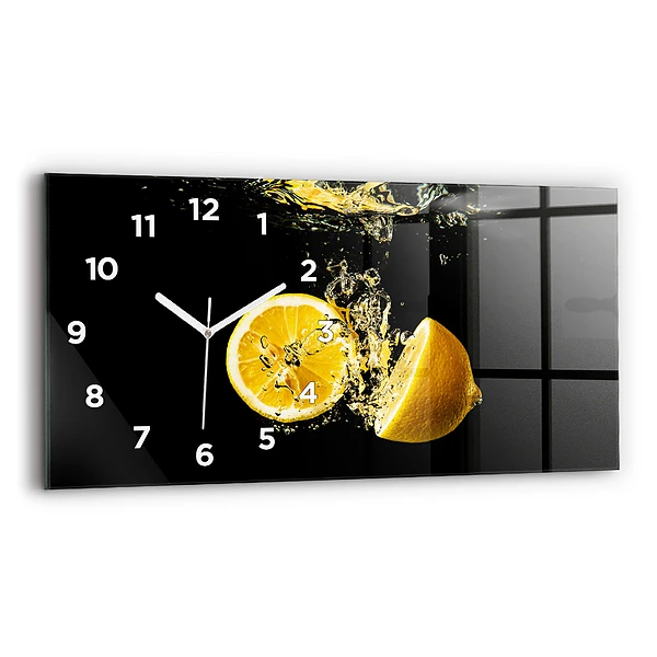 Horizontale Uhr mit motiv Zitronen