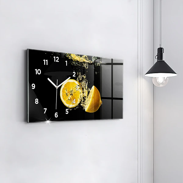 Horizontale Uhr mit motiv Zitronen
