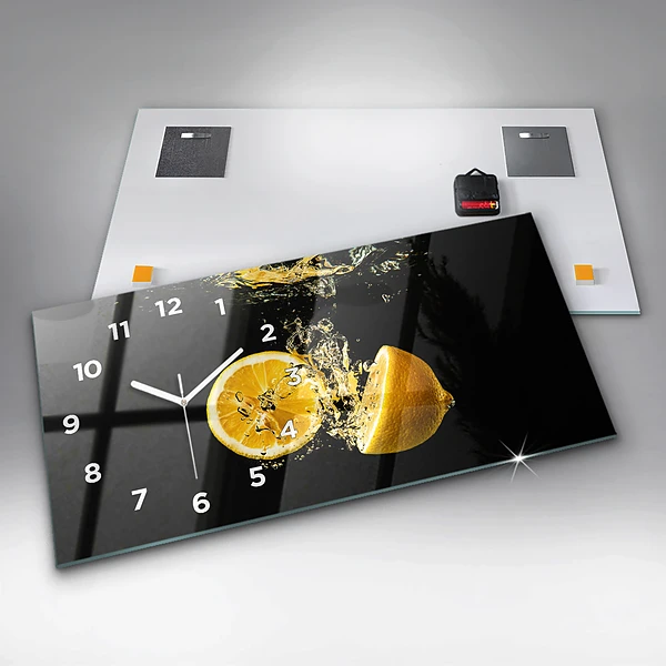 Horizontale Uhr mit motiv Zitronen