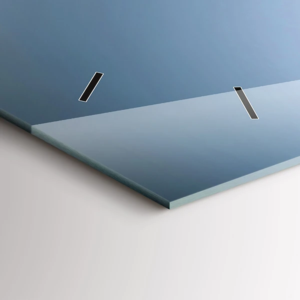 Horizontale Uhr mit motiv Weinglas