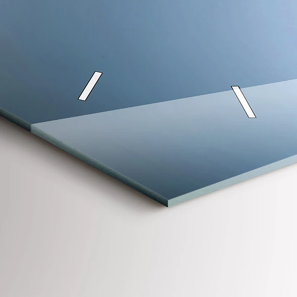 Horizontale Uhr mit motiv Weinglas