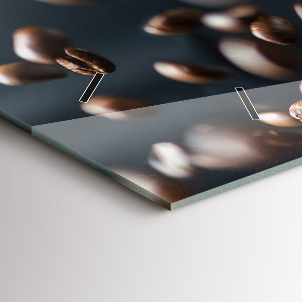 Horizontale Uhr mit motiv Kaffeebohnen