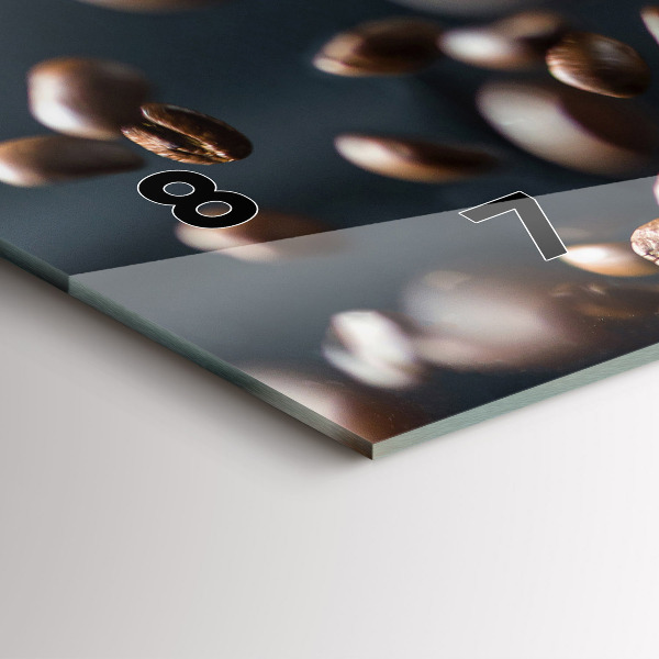 Horizontale Uhr mit motiv Kaffeebohnen