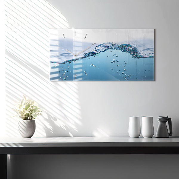 Horizontale Uhr mit motiv Nahaufnahme von Wasser