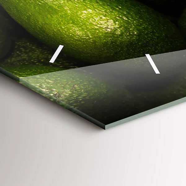 Horizontale Uhr Avocado